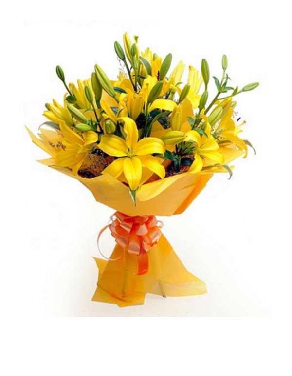 Yellow Lily Bouquet